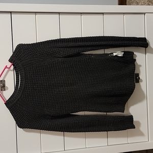 Dark grey crew neck sweater